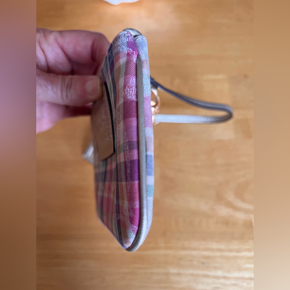 Coach Multicolor Plaid Wristlet - Picture 5 of 12